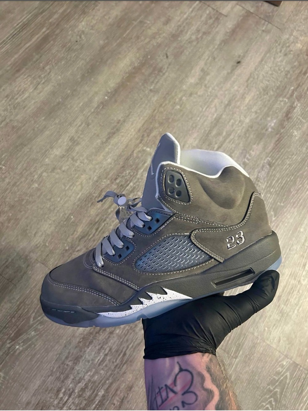 Jordan Men's Gray High-Top Sneakers